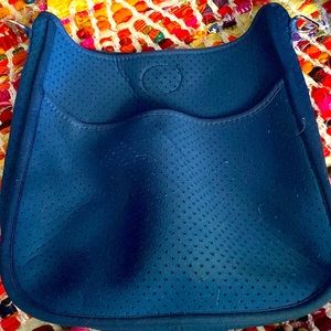 Ah dorned medium navy neoprene bag